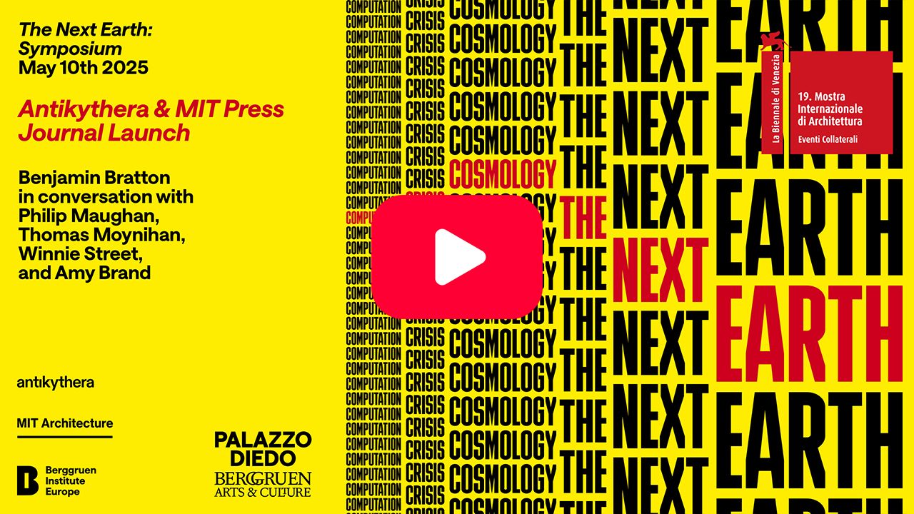 Antikythera & MIT Press Journal Launch Pt. 1